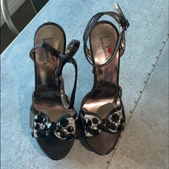 LAST CALL 9/11/22 - Luichiny Bow Black Satin Kitten Heels - Picture 5 of 10